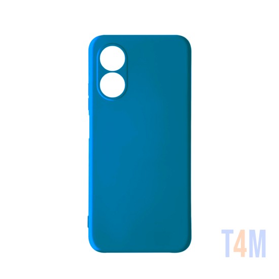 Funda de Silicona con Marco de cámara para Oppo A17 Azul